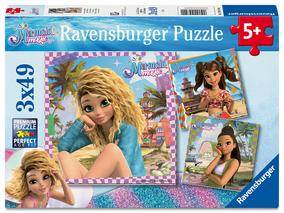 Ravensburger - Mermaid Magic Puzzle 3x49 pieces - Ravensburger Australia & New Zealand