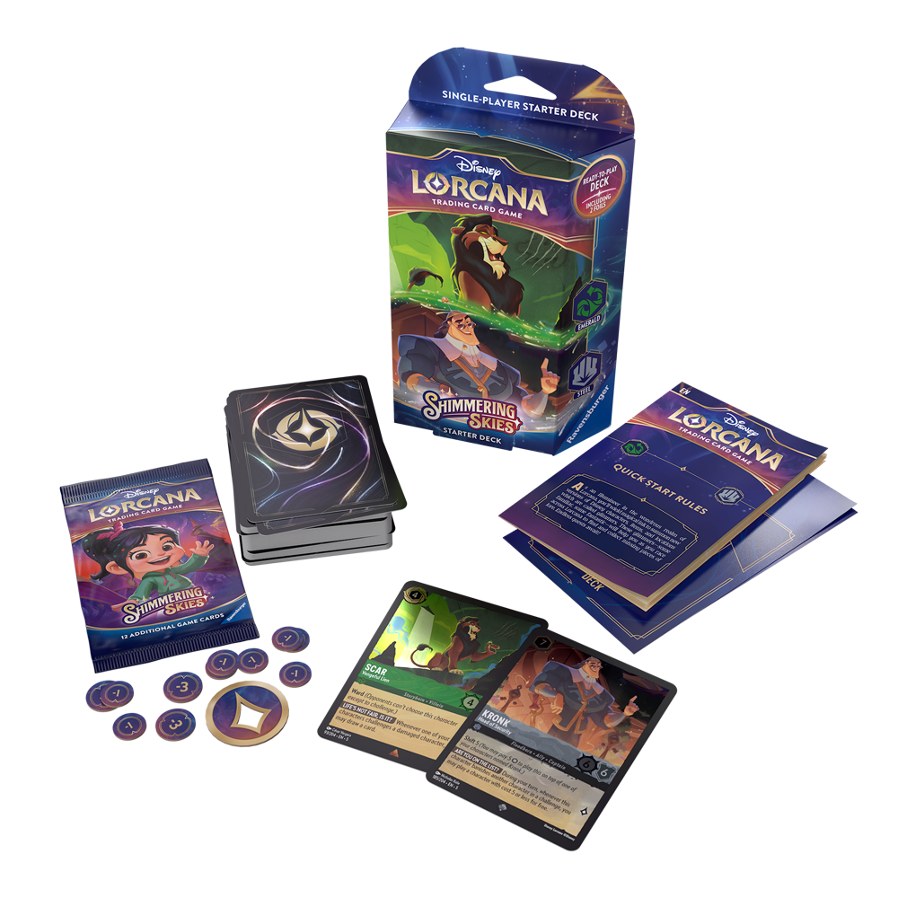 Disney Lorcana S5 Shimmering Skies Starter Deck - Amber Amethyst