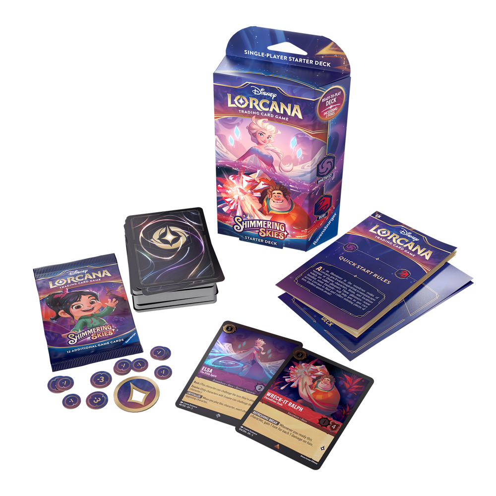 Disney Lorcana S5 Shimmering Skies Starter Deck - Sapphire Steel - Ravensburger Australia & New Zealand