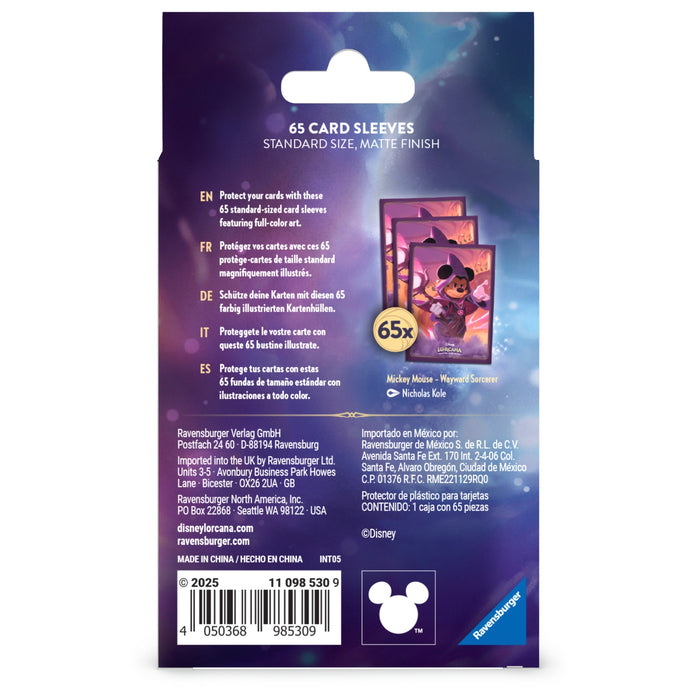 Disney Lorcana S8 Reign of Jafar Sleeves: Mickey - Ravensburger Australia & New Zealand