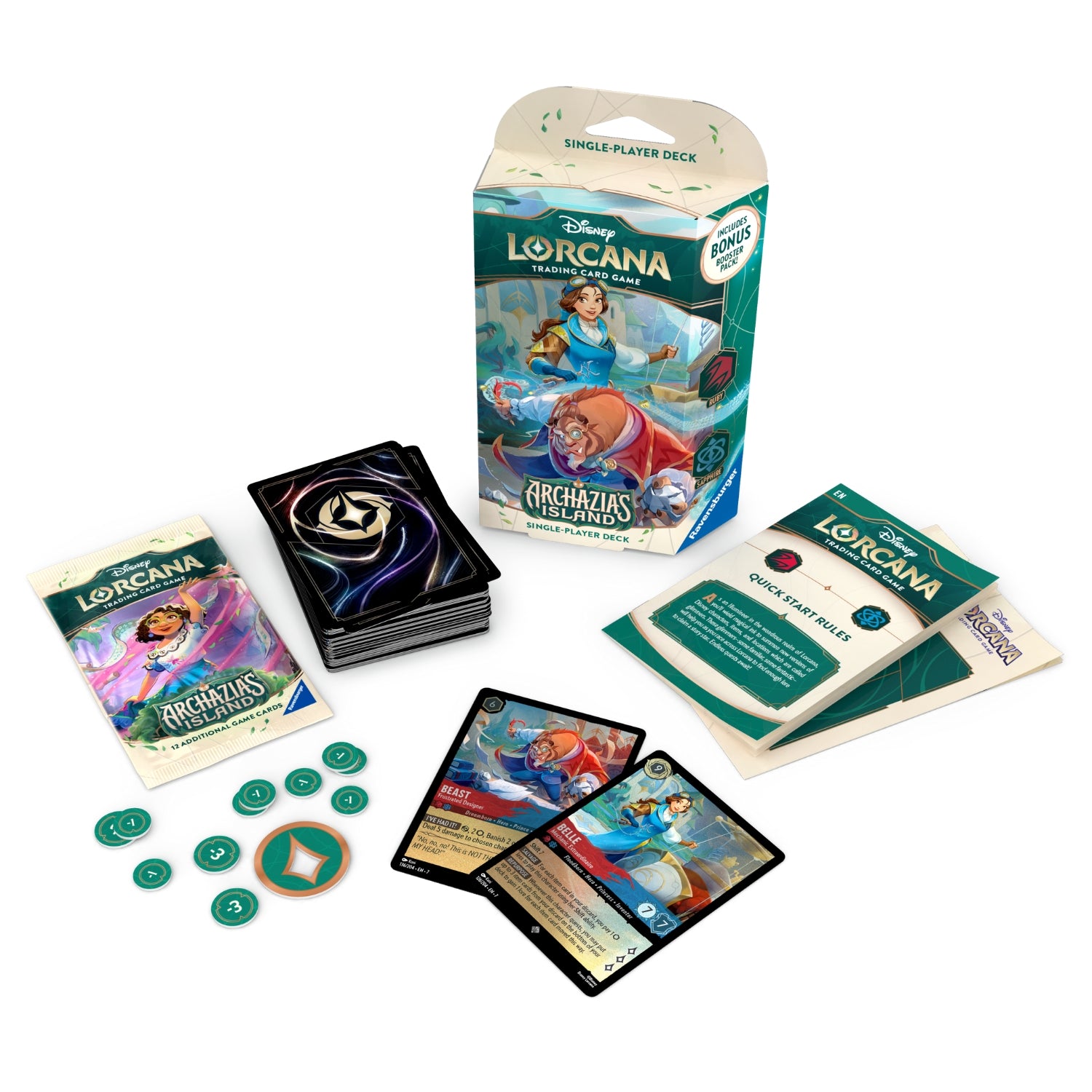 Disney Lorcana DLC S7 Archazia's Island Single-Player Deck: Ruby & Sapphire