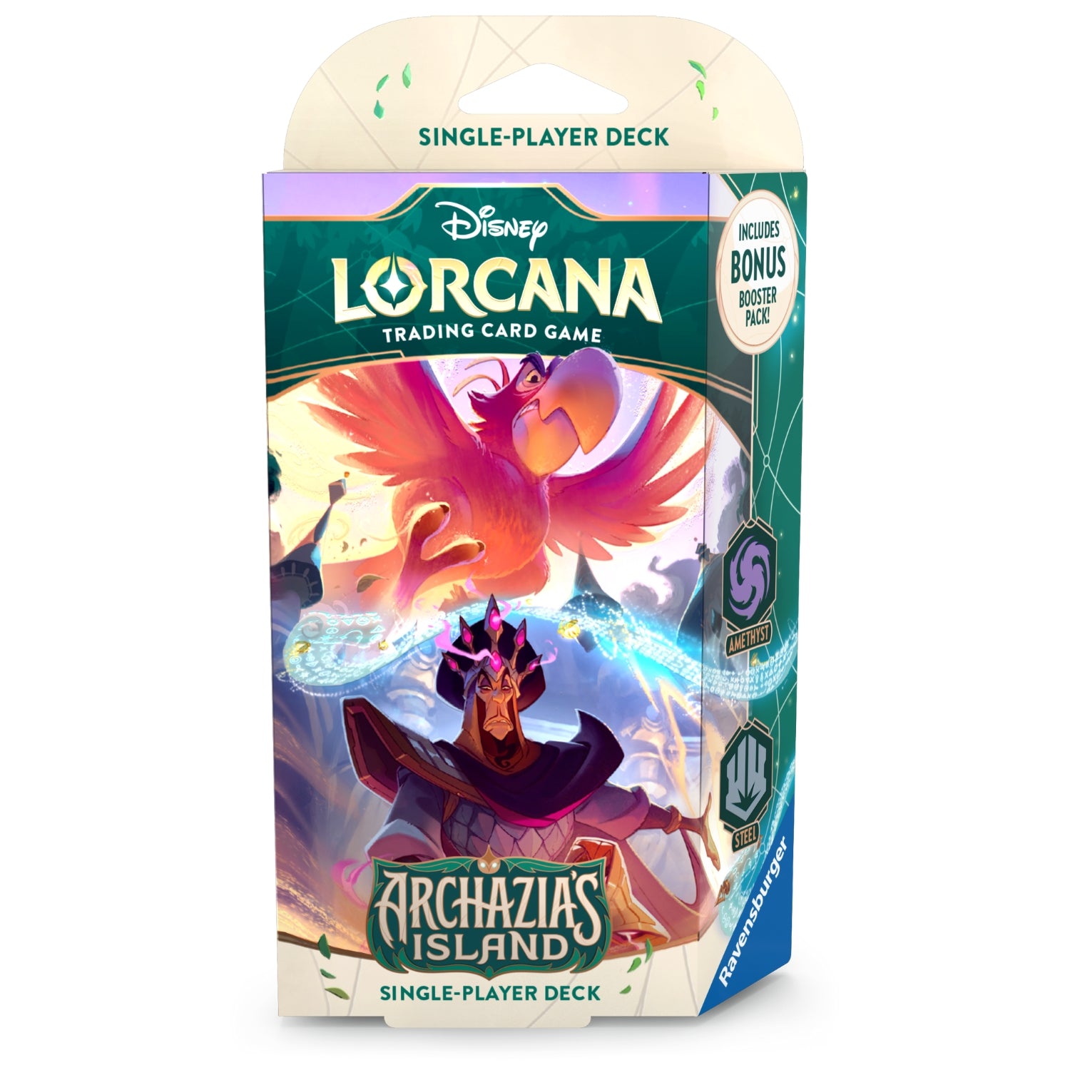 Disney Lorcana S7 Archazia's Island Single Player Deck: Amethyst & Steel