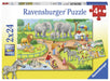 Ravensburger - A Day at the Zoo Puzzle 2x24 pieces - Ravensburger Australia & New Zealand