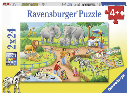 Ravensburger - A Day at the Zoo Puzzle 2x24 pieces - Ravensburger Australia & New Zealand