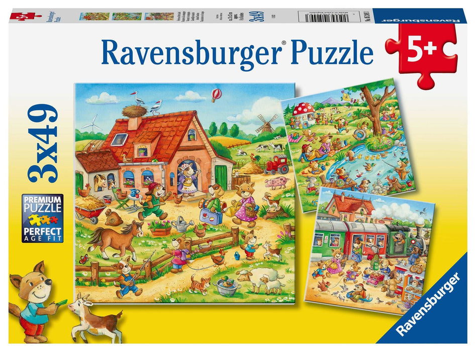 Ravensburger - Animal Vacation 3x49 pieces - Ravensburger Australia & New Zealand