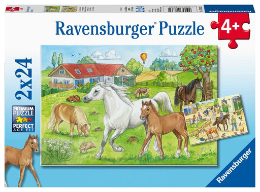 Ravensburger - At the Stables Puzzle 2x24 pieces - Ravensburger Australia & New Zealand