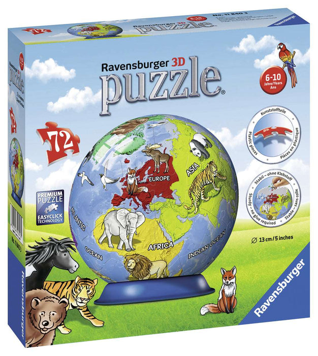 Ravensburger - Childrens Globe Puzzleball 72 pieces - Ravensburger Australia & New Zealand