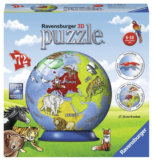 Ravensburger - Childrens Globe Puzzleball 72 pieces - Ravensburger Australia & New Zealand
