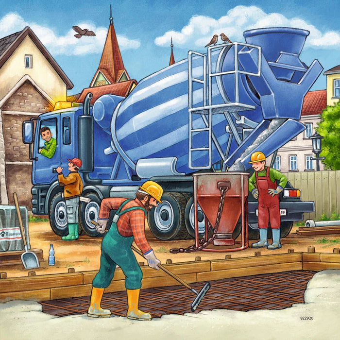 Ravensburger - Construction Vehicle Puzzle 3x49 pieces - Ravensburger Australia & New Zealand