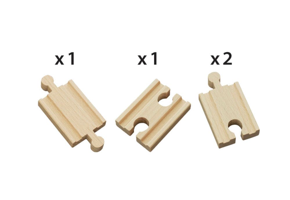 BRIO - Mini Straight Tracks 4 pieces - Ravensburger Australia & New Zealand