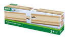 BRIO - Medium Straight Tracks 4 pieces - Ravensburger Australia & New Zealand