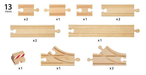 BRIO - Starter Track Pack B 13 pieces - Ravensburger Australia & New Zealand