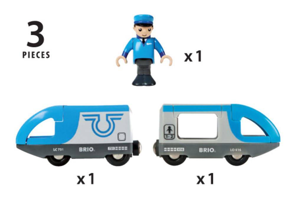 BRIO - Travel Battery Train 3 pieces - Ravensburger Australia & New Zealand