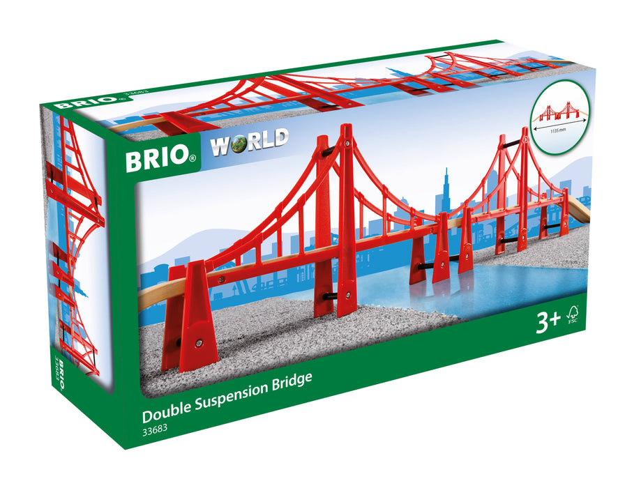 BRIO - Double Suspension Bridge 5 pieces - Ravensburger Australia & New Zealand