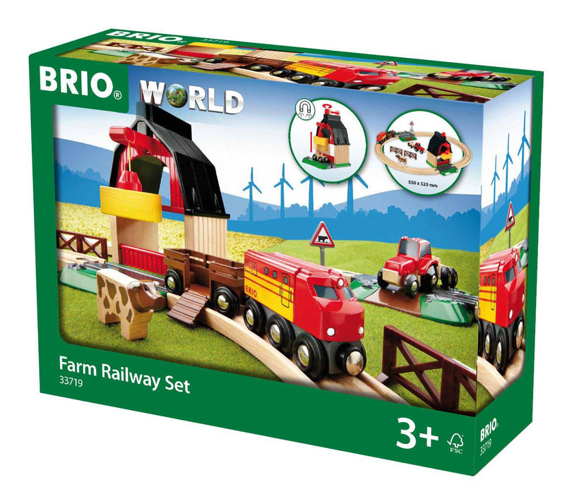 BRIO - Farm Railway Set 20 pieces - Ravensburger Australia & New Zealand