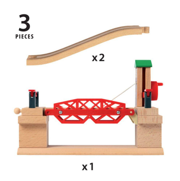 BRIO - Lifting Bridge 3 pieces - Ravensburger Australia & New Zealand