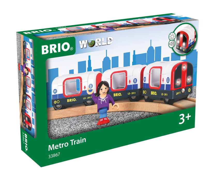 BRIO - Metro Train w Sound & Lights 4 pieces - Ravensburger Australia & New Zealand