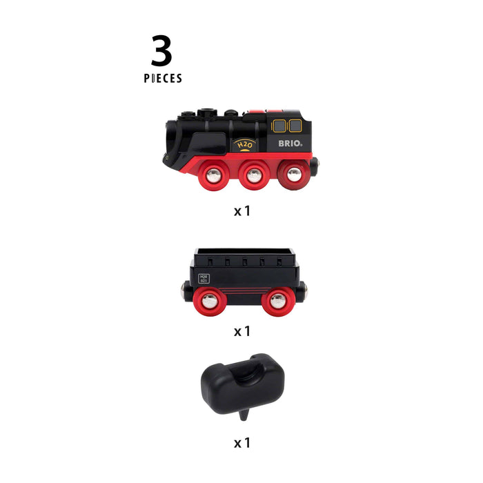 BRIO - Battery Operated Steaming Train 3 Pieces - Ravensburger Australia & New Zealand