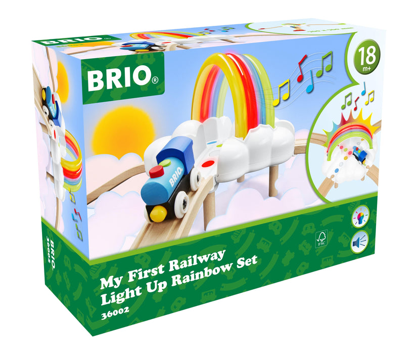 BRIO My First Rwy Light Up Rainbow Set 11 pieces - Ravensburger Australia & New Zealand