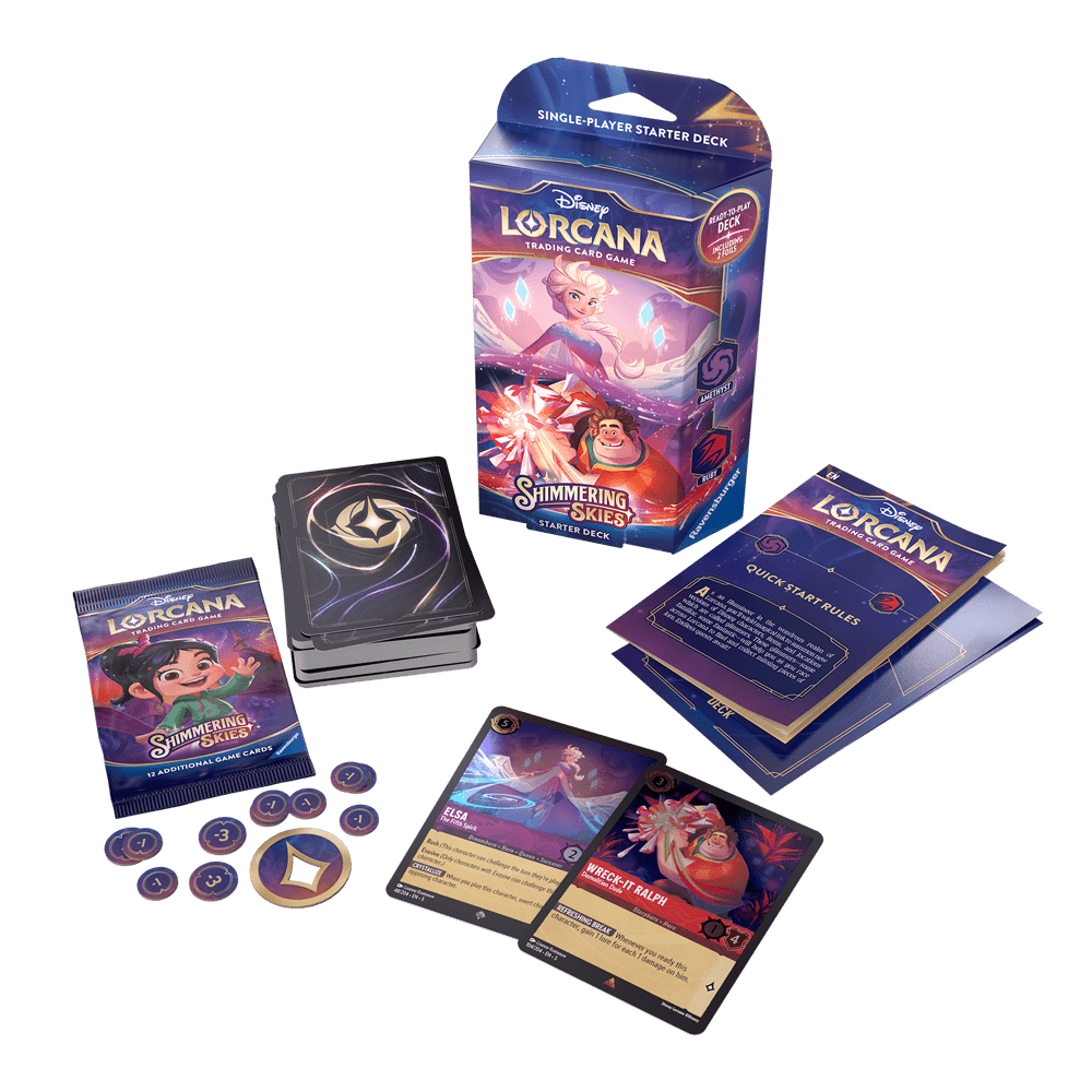 lorcana starter deck sapphire and steel Disney S5 Shimmering Skies Magicfest Exclusive you take on the Ultima, Origin of Oblivion version:Scions & Spellcraft