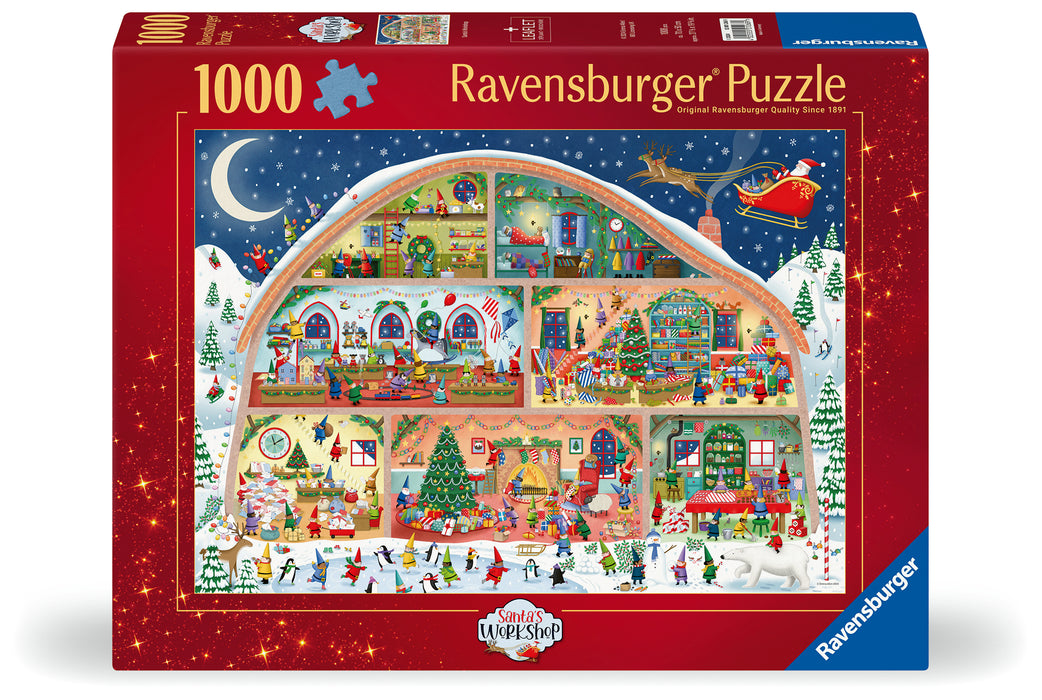 Ravensburger - Santa's Workshop Puzzle 1000 Pieces - Ravensburger Australia & New Zealand