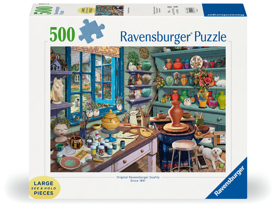 Ravensburger - Pottery Studio Sanctuary Puzzle 500 PiecesLF