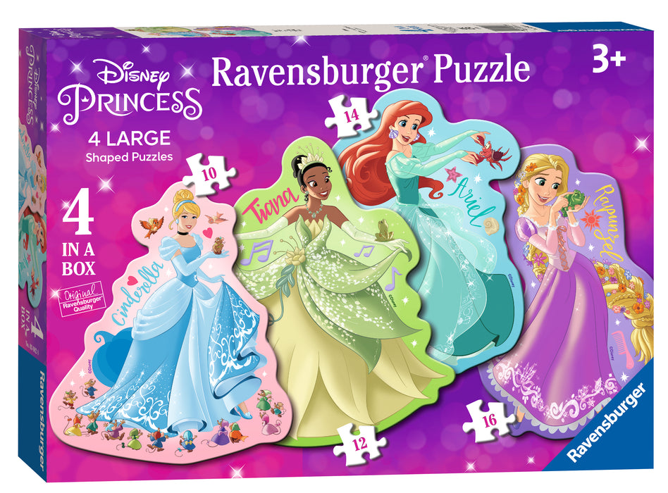 Ravensburger - Disney Princess 4 Puzzle Shaped