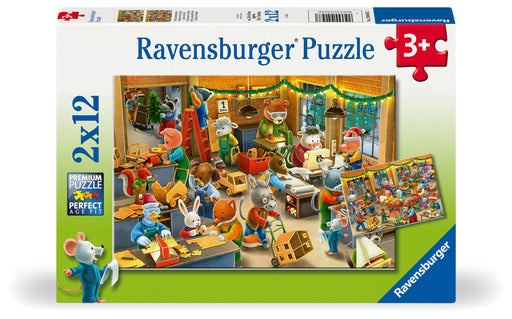 Ravensburger Christmas Toy Factory Puzzle 2x24 Pieces - Ravensburger Australia & New Zealand