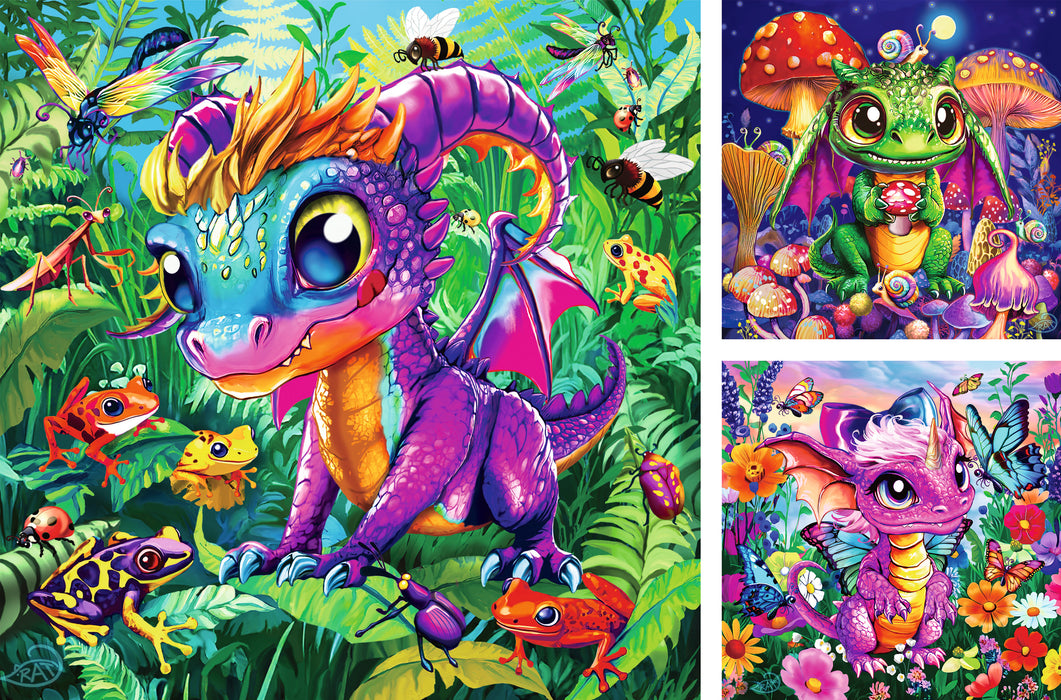 Ravensburger - Baby Garden Dragons 3x49 pieces - Ravensburger Australia & New Zealand