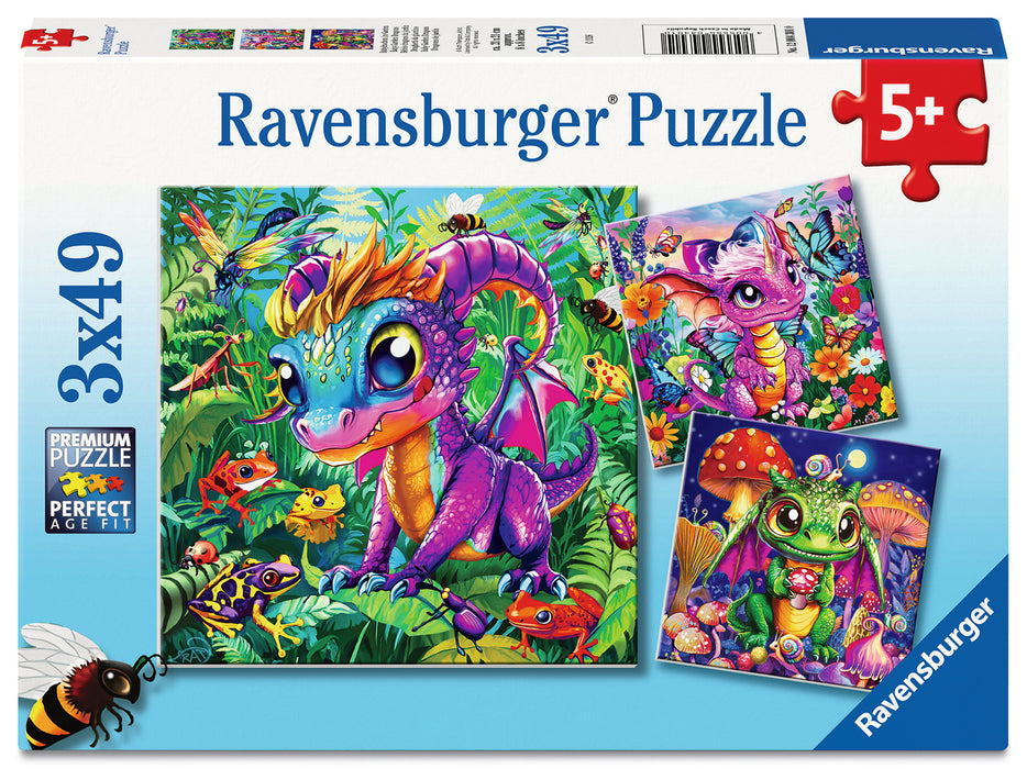 Ravensburger - Baby Garden Dragons 3x49 pieces - Ravensburger Australia & New Zealand
