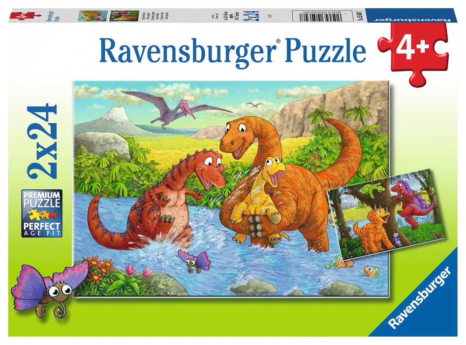 Ravensburger - Dinosaurs at Play 2x24 pieces - Ravensburger Australia & New Zealand