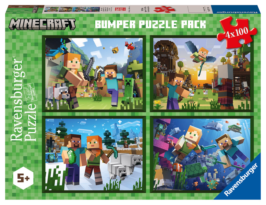 Rburg - Minecraft Bumper Pack 4x100p - Ravensburger Australia & New Zealand