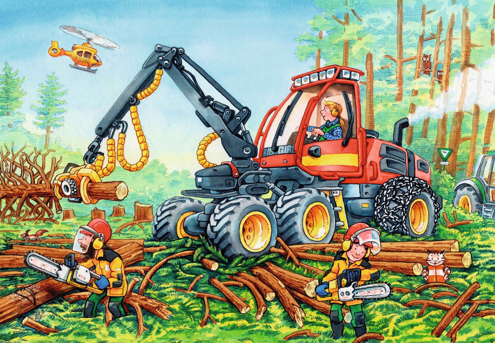 Ravensburger - Diggers at Work Puzzle 2x24 pieces - Ravensburger Australia & New Zealand