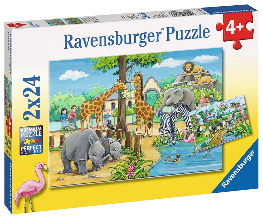 Ravensburger - Welcome to the Zoo Puzzle 2x24 pieces - Ravensburger Australia & New Zealand