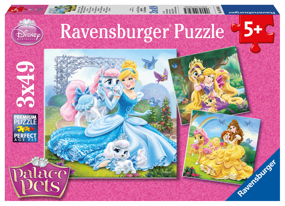 Ravensburger - Disney Belle Cinderella Rapunzel Puzzle 3x49 Pieces