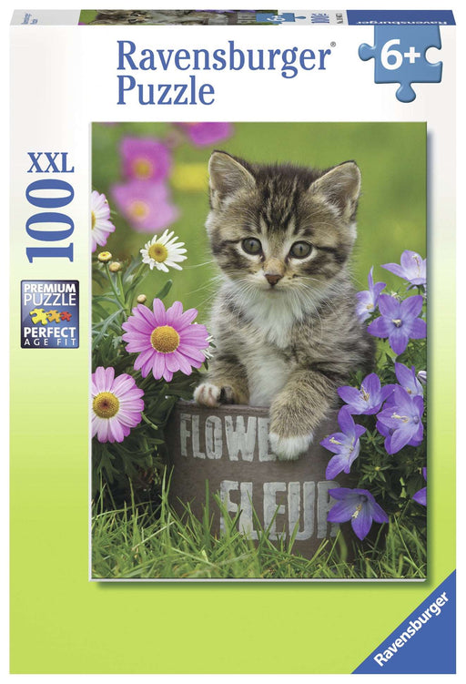 Ravensburger - Kitten among the Flowers Puzzle 100 pieces - Ravensburger Australia & New Zealand