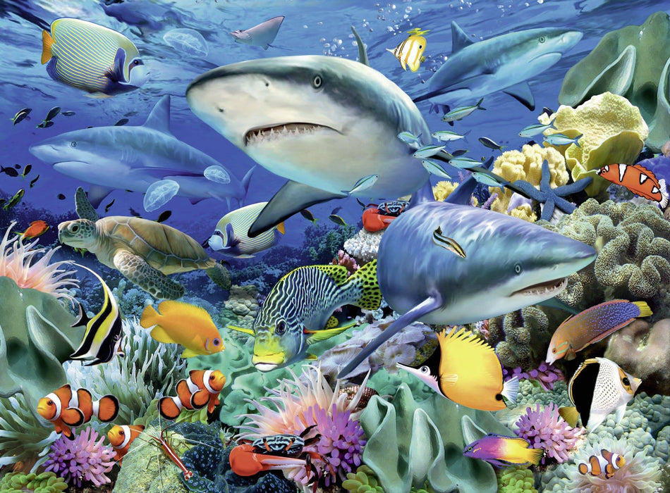 Ravensburger - Reef of the Sharks Puzzle 100 pieces - Ravensburger Australia & New Zealand