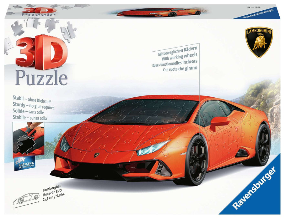 Ravensburger - Lamborghini Huracan Evo 3D Puzzle 108 pieces - Ravensburger Australia & New Zealand