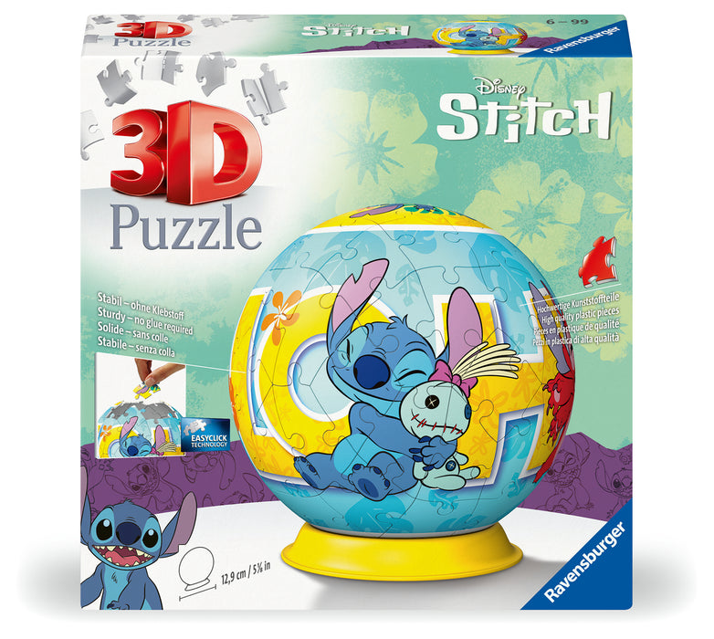 3D Puzzleball Stitch 72p - Ravensburger Australia & New Zealand