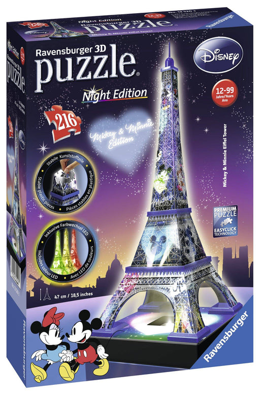 Ravensburger - Mickey Minnie Eiffel Tower 3D Build 216 pieces - Ravensburger Australia & New Zealand