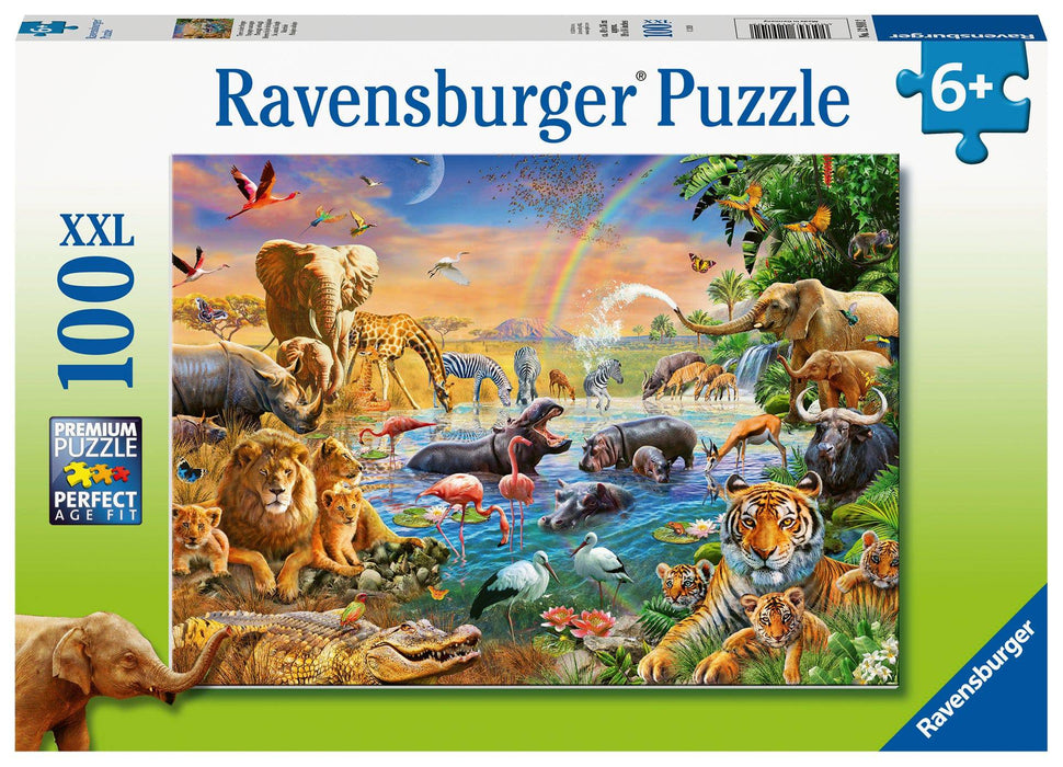 Ravensburger - Savannah Jungle Waterhole 100 pieces - Ravensburger Australia & New Zealand