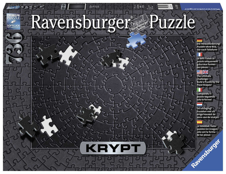 Ravensburger - Krypt Black Spiral Puzzle 736 pieces - Ravensburger Australia & New Zealand