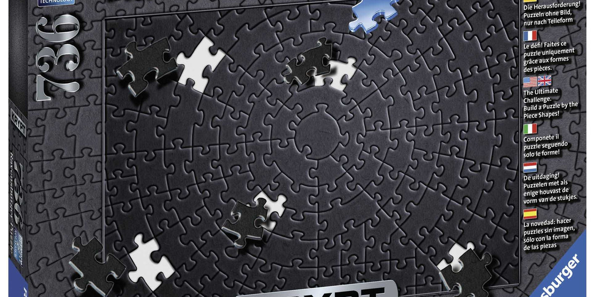 Ravensburger - Krypt Black Spiral Puzzle 736 pieces