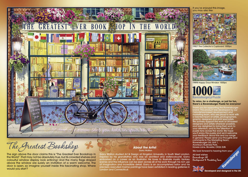 Ravensburger - The Greatest Bookshop Puzzle 1000 pieces - Ravensburger Australia & New Zealand