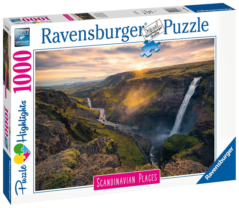 Ravensburger - Haifoss Waterfall Iceland 1000 pieces - Ravensburger Australia & New Zealand