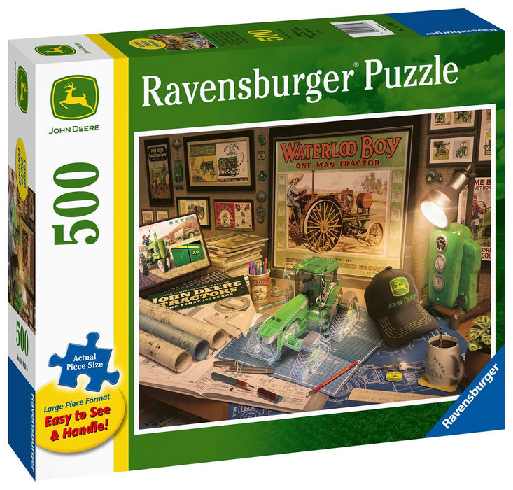 Ravensburger - John Deere Work Desk Puzzle 500 pieces Large Format - Ravensburger Australia & New Zealand