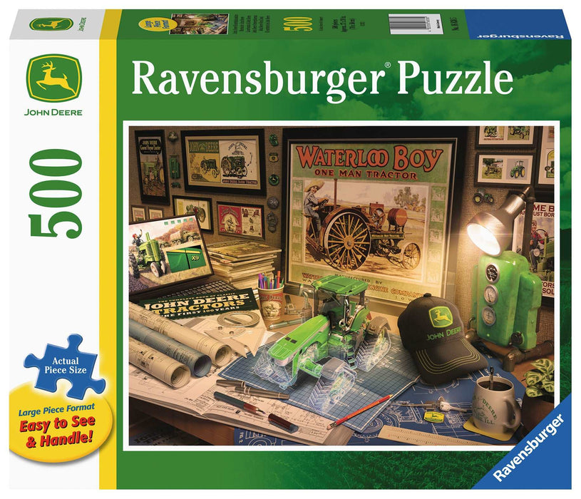 Ravensburger - John Deere Work Desk Puzzle 500 pieces Large Format - Ravensburger Australia & New Zealand