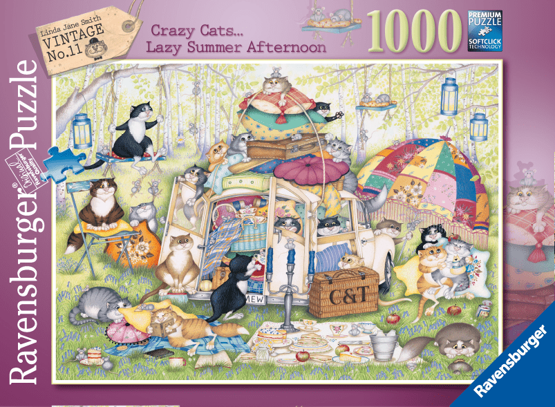 Ravensburger - Crazy Cats, The Good Life 1000 pieces - Ravensburger Australia & New Zealand