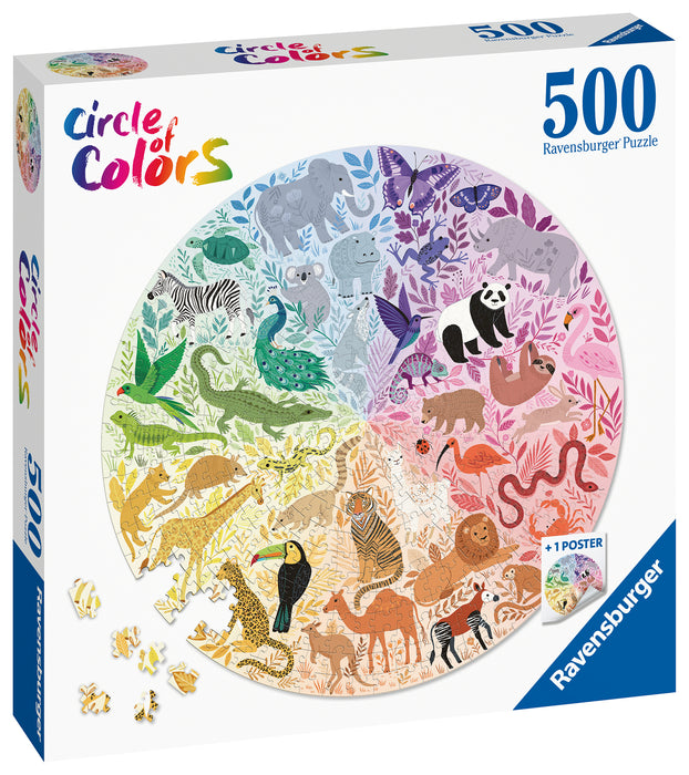 Ravensburger - Animals Circle Puzzle 500 piece - Ravensburger Australia & New Zealand