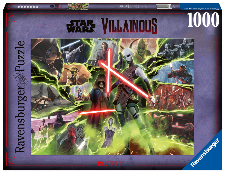 Ravensburger- Disney Star Wars Asajj Ventress 1000p - Ravensburger Australia & New Zealand